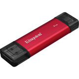 Kingston Dual Portable 1 TB SSD externe Rouge/Noir