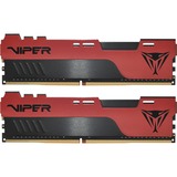 Patriot Viper Elite PVE2432G320C8K module de mémoire 32 Go 2 x 16 Go DDR4 3200 MHz, Mémoire vive Rouge/Noir, 32 Go, 2 x 16 Go, DDR4, 3200 MHz, 288-pin DIMM, Noir, Rouge