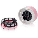 Peach PA105 aspirateur de table Rose, Blanc Sans sac, Aspirateur à main rose fuchsia, Sec, Tapisserie, Sans sac, Rose, Blanc, Batterie, AA