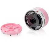Peach PA105 aspirateur de table Rose, Blanc Sans sac, Aspirateur à main rose fuchsia, Sec, Tapisserie, Sans sac, Rose, Blanc, Batterie, AA