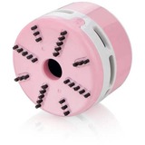 Peach PA105 aspirateur de table Rose, Blanc Sans sac, Aspirateur à main rose fuchsia, Sec, Tapisserie, Sans sac, Rose, Blanc, Batterie, AA