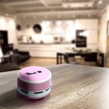 Peach PA105 aspirateur de table Rose, Blanc Sans sac, Aspirateur à main rose fuchsia, Sec, Tapisserie, Sans sac, Rose, Blanc, Batterie, AA