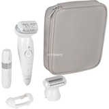 Procter & Gamble Silk-épil 9 9-341 épilateur 40 pince(s) Blanc, Appareil à épiler Blanc/Argent, Blanc, 40 pince(s), MicroGrip, Batterie, 100 - 240 V, 50 - 60 Hz