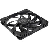 SilverStone Air Slimmer 140 ventilateur de boîtier Noir, 140 x 140 x 16 mm, PWM