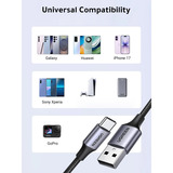 UGREEN 60126 câble USB 1 m USB C USB A 0,48 Gbit/s Noir, Gris Noir, 1 m, USB C, USB A, 0,48 Gbit/s, Noir, Gris