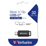 Verbatim Store 'n' Go USB-C 32 GB, Clé USB Noir/gris