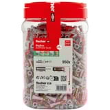 fischer Cheville DUOPOWER 6x30 BigBox Gris clair/Rouge