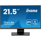 iiyama ProLite T2252MSC-B2AG 21.5" Moniteur tactile Noir (Mat), 1x DisplayPort, 1x HDMI, 2x USB-A