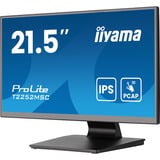 iiyama ProLite T2252MSC-B2AG 21.5" Moniteur tactile Noir (Mat), 1x DisplayPort, 1x HDMI, 2x USB-A