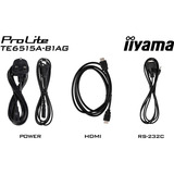 iiyama Prolite TE6515A-B1AG, Affichage public Noir (Mat)