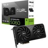 ASUS GeForce RTX 5060 DUAL OC EVO Edition 8GB, Carte graphique Noir, GeForce RTX 5060, 8 Go, GDDR7, 128 bit, 7680 x 4320 pixels, PCI Express 5.0
