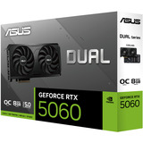 ASUS GeForce RTX 5060 DUAL OC EVO Edition 8GB, Carte graphique Noir, GeForce RTX 5060, 8 Go, GDDR7, 128 bit, 7680 x 4320 pixels, PCI Express 5.0