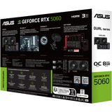 ASUS GeForce RTX 5060 DUAL OC EVO Edition 8GB, Carte graphique Noir, GeForce RTX 5060, 8 Go, GDDR7, 128 bit, 7680 x 4320 pixels, PCI Express 5.0