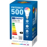 AVM FRITZ!DECT 500, Lampe à LED FRITZ!DECT 500, Ampoule intelligente, Argent, Transparent, Blanc, LED, Multicolore, 2700 K, 6500 K