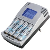 Ansmann PHOTOCAM IV maxE+, Chargeur Argent/gris, AA / AAA, Noir, Gris, 2/4, 4, 0.5 A