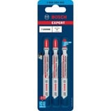 Bosch 2 608 900 565 Lame de scie sauteuse, à chantourner et sabre Lames de scie sauteuse Carbone 3 pièce(s) Lames de scie sauteuse, Fibre de bois, Plastique, Carbone, Bleu, 2,2 mm, 2 cm