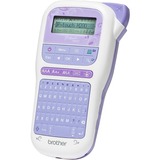 Brother PT-H200 imprimante pour étiquettes Transfert thermique TZe QWERTY, Étiqueteuse Blanc/lilas, QWERTY, TZe, Transfert thermique, AAA, Alcaline, Bleu, Blanc