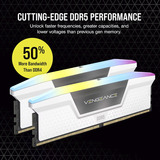 Corsair 64 Go DDR5-5600 (2x 32 Go) mémoire vive Blanc, CMH64GX5M2B5600C40W, XMP 3.0