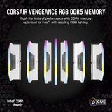 Corsair 64 Go DDR5-5600 (2x 32 Go) mémoire vive Blanc, CMH64GX5M2B5600C40W, XMP 3.0