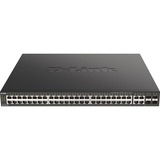 D-Link DGS-2000-52MP, Switch Géré, L2/L3, Gigabit Ethernet (10/100/1000), Connexion Ethernet, supportant l'alimentation via ce port (PoE), Grille de montage, 1U