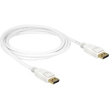 DeLOCK Câble DisplayPort 1.2 Mâle > DisplayPort Mâle 4K Blanc