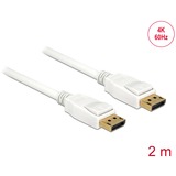 DeLOCK Câble DisplayPort 1.2 Mâle > DisplayPort Mâle 4K Blanc