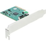 DeLOCK Carte PCI-E x4 > 1x USB interne 20 Gbps Type E Key-A Profil bas, Carte d'interface 