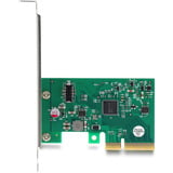 DeLOCK Carte PCI-E x4 > 1x USB interne 20 Gbps Type E Key-A Profil bas, Carte d'interface 