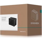 DeepCool CH160 MESH boîtier mini tower Noir | 2x USB-A | 1x USB-C