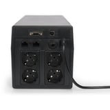 Digitus Onduleur interactif en ligne, 1000 VA/600 Watt, UPS Noir