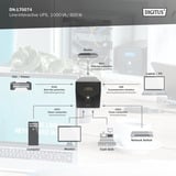 Digitus Onduleur interactif en ligne, 1000 VA/600 Watt, UPS Noir
