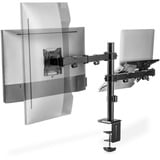Digitus Support moniteur simple et support pour ordinateur portable, Support de moniteur Noir (Mat)