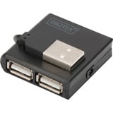 Digitus USB 2.0 4 ports, Hub USB Noir