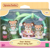 EPOCH Sylvanian Families - Set de jeu Bébés cerf avec balançoire fleurie, Jouets de construction 