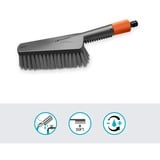 GARDENA Brosse à main Cleansystem M Soft, avec raccord pour tuyau d'arrosage, Brosses de lavage Gris, 18841-20