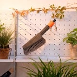 GARDENA Brosse à main Cleansystem M Soft, avec raccord pour tuyau d'arrosage, Brosses de lavage Gris, 18841-20