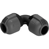 GARDENA Coude 25 mm, Connecteur Noir/gris, Noir, Gris, Orange