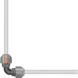 GARDENA Coude 25 mm, Connecteur Noir/gris, Noir, Gris, Orange