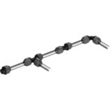 GARDENA Coude 25 mm, Connecteur Noir/gris, Noir, Gris, Orange