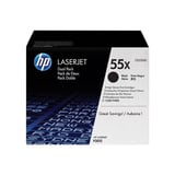 HP Toner LaserJet noir haute capacité 55X (CE255XD) - lot de 2 