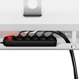ICY BOX IB-EWA100W-CM Support de câble droit Blanc, Guide-câble Blanc, Support de câble droit, Acier, Blanc