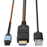 Lindy Extendeur HDMI 8K60 fibre MPO 100m, Extension HDMI Orange/Noir