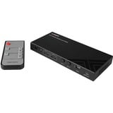 Lindy Matrice HDMI 2x2 8K60, Switch HDMI Noir, Commutateur de matrice AV, 7680 x 4320 pixels, 40 Gbit/s, LPCM, Noir, Métal