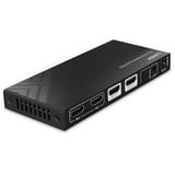 Lindy Matrice HDMI 2x2 8K60, Switch HDMI Noir, Commutateur de matrice AV, 7680 x 4320 pixels, 40 Gbit/s, LPCM, Noir, Métal