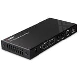 Lindy Matrice HDMI 2x2 8K60, Switch HDMI Noir, Commutateur de matrice AV, 7680 x 4320 pixels, 40 Gbit/s, LPCM, Noir, Métal