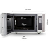 Medion MD17495, Four à micro-ondes Argent
