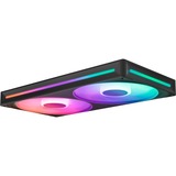 NZXT F280 RGB CORE ventilateurs de boîtier Noir, 2 pièces, 280 x 140 x 26 mm