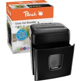 Peach PS500-46 destructeur de papier Destruction croisée 65 dB Noir, Broyeur de document Noir, Destruction croisée, 4 x 32 mm, 15 L, 150 feuilles, 65 dB, 4 roue(s)