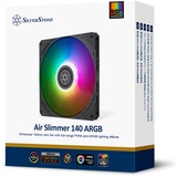 SilverStone Air Slimmer 140 ARGB, Ventilateur de boîtier Noir