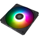 SilverStone Air Slimmer 140 ARGB ventilateur de boîtier Noir, 140 x 140 x 16 mm, PWM